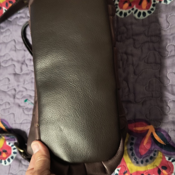 St. John's Bay Brown Leather Hobo - Picture 2 of 4